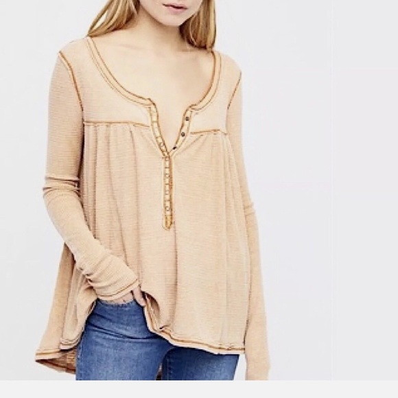 We The Free Kai Henley Top Size Medium - Picture 1 of 5